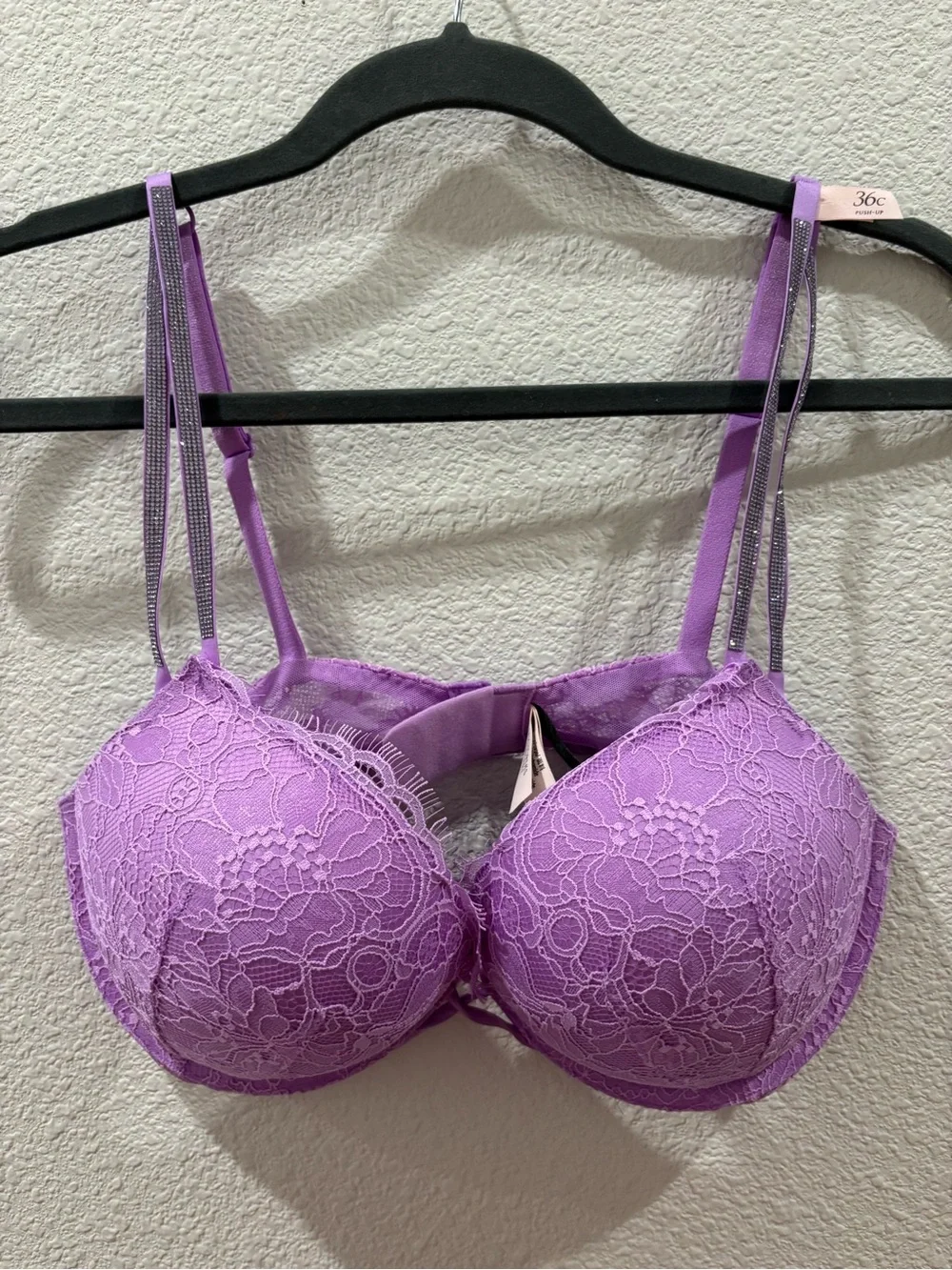 Victoria's Secret Lavender Lace Push-Up Bra